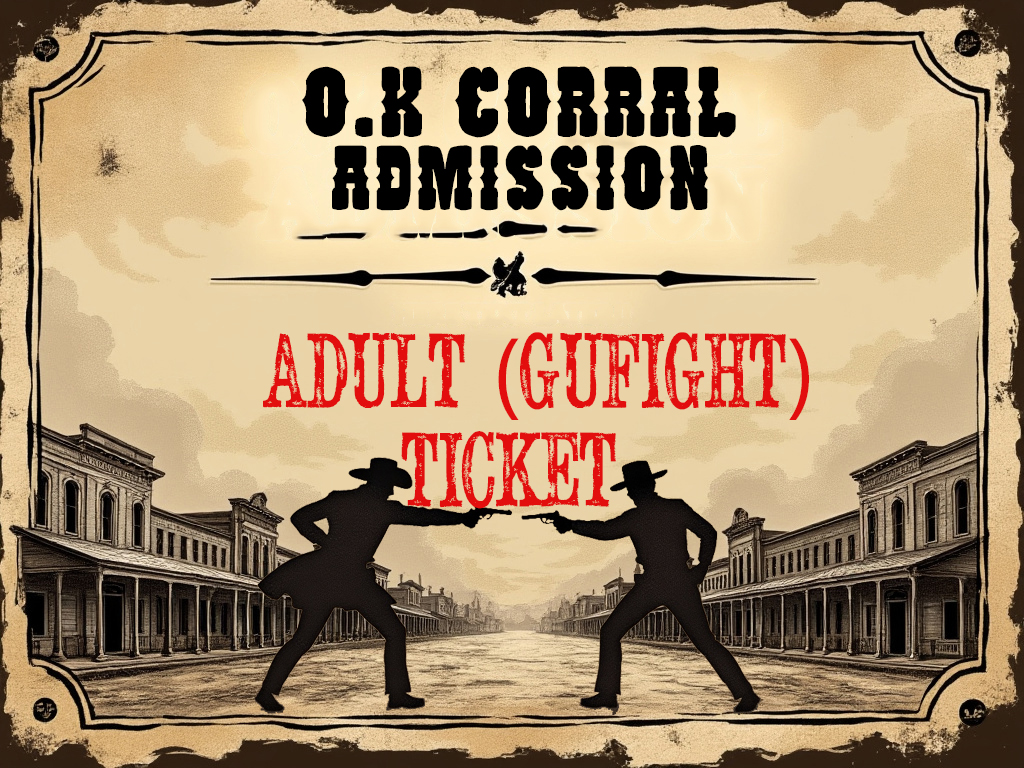 OK Corral Adult-GunfightTicket